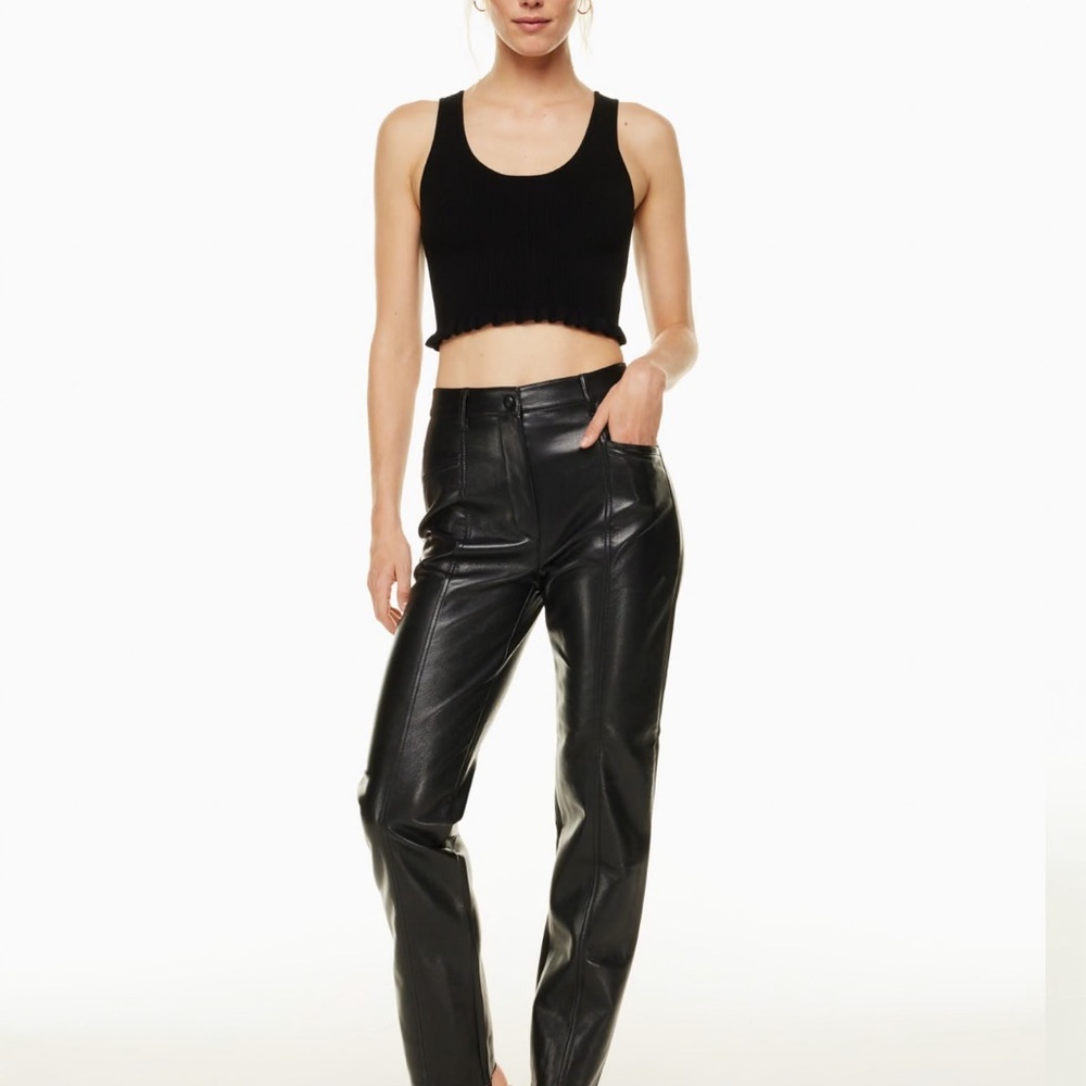 Aritzia Wilfred Rebel Leather Pants